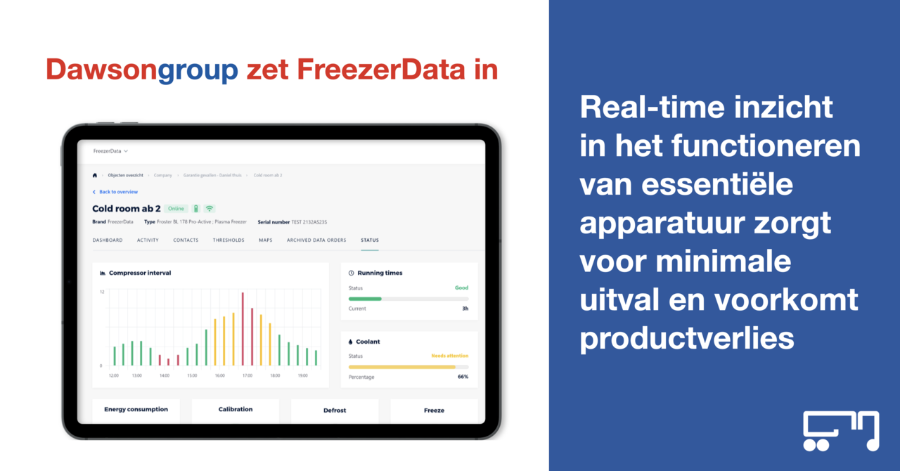 Hoe Dawsongroup met FreezerData storingen voorkomt in plaats van herstelt