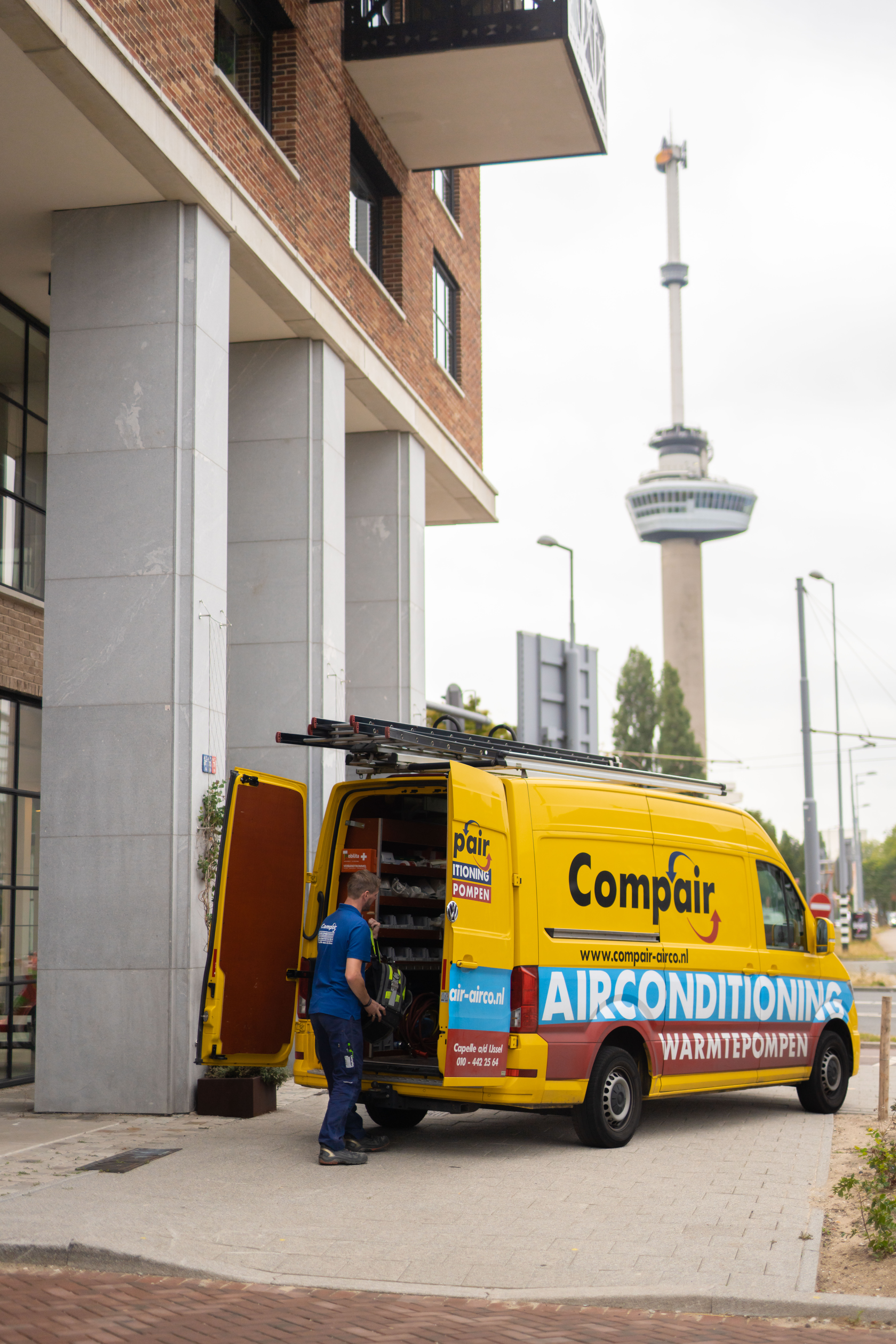 Havenkraan koelinstallatie Maasvlakte